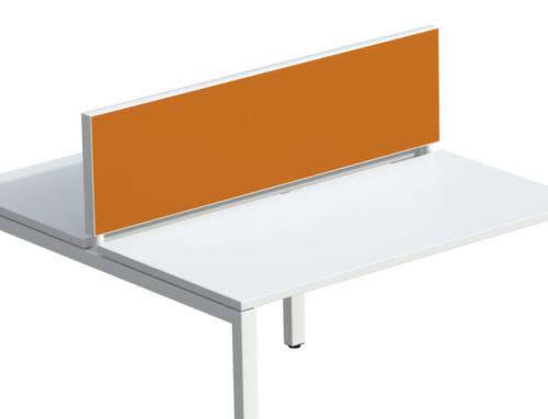 Paperflow Tafelscheidingswand, hoogte x breedte 330 x 1600 mm, wand oranje  L