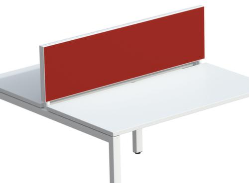 Paperflow Tafelscheidingswand, hoogte x breedte 330 x 1200 mm, wand rood  L