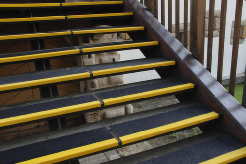 Moravia Antislipprofiel voor trappen, geel/zwart  L