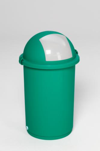 VAR Vloeistofdichte afvalverzamelaar, 50 l, groen, deksel zilverkleurig  L