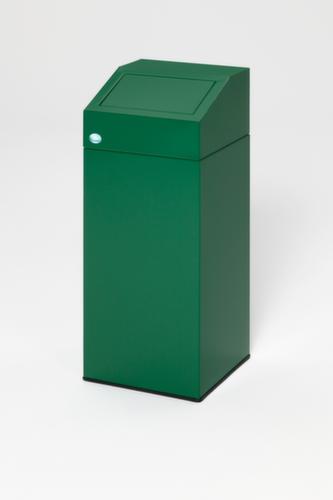 Afvalverzamelaar inclusief sticker, 45 l, RAL6001 smaragdgroen, deksel groen  L
