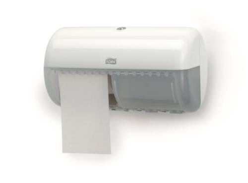Toiletpapierautomaat voor 2 rollen, ABS, wit  L