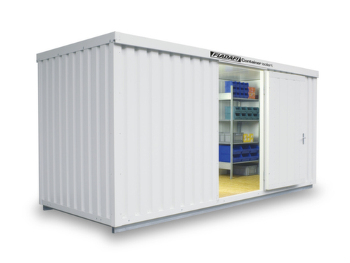 Säbu Geïsoleerde materiaalcontainer FLADAFI® IC 1500 met voorgemonteerde vloer  L