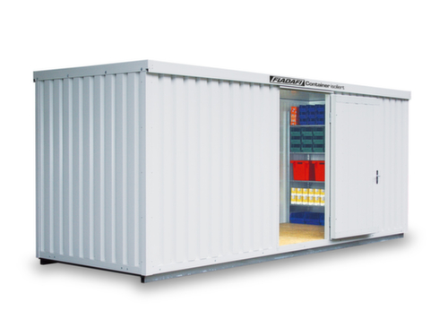 Säbu Geïsoleerde materiaalcontainer FLADAFI® IC 1600 met voorgemonteerde vloer  L