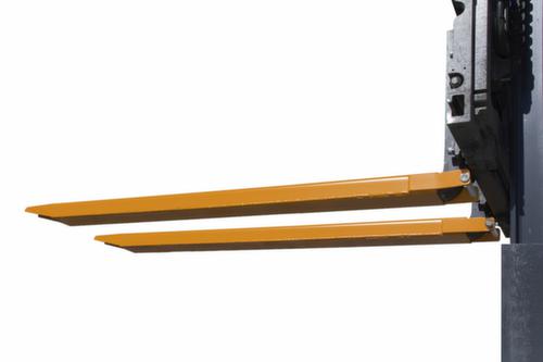 Bauer Vorkverlenging met gesloten onderkant, RAL7021 zwartgrijs, voor tanddoorsnede hoogte x breedte 40 x 80 mm  L