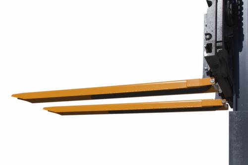 Bauer Vorkverlenging met open onderkant, RAL7021 zwartgrijs, voor tanddoorsnede hoogte x breedte 40 x 80 mm  L