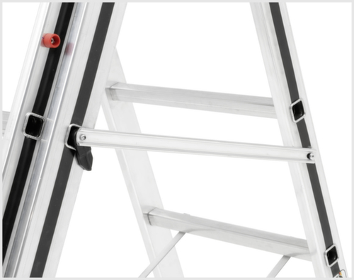 Hymer Multifunctionele ladder met Smart-Base®-ligger, 3 x 12 sporten met antislipprofiel Missing translation L