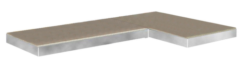 Spaanplaatvloer voor opberghoekplank links of rechts, breedte x diepte 890 x 590 mm  L