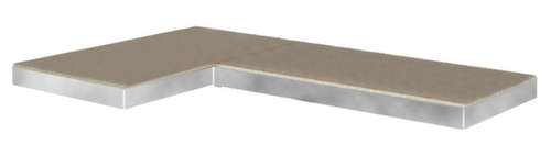 Spaanplaatvloer voor opberghoekplank links of rechts, breedte x diepte 890 x 390 mm  L
