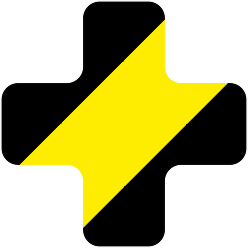 EICHNER Symboolsticker, plus, geel/zwart  L