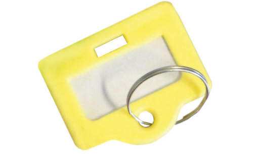 Sleutelhanger voor sleutelkast, geel  L