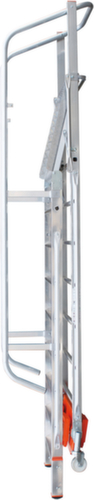 Krause Verrijdbare platformladder STABILO® Professional Vario kompakt, 9 trede(n) met traanplaatprofiel  L