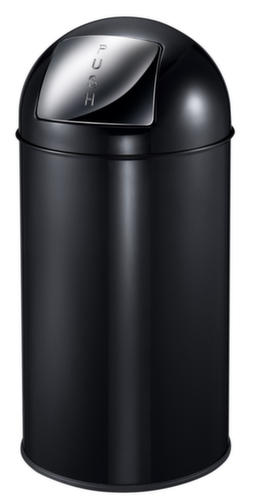 Brandveilige afvalbak EKO Pushcan, 40 l, zwart  L