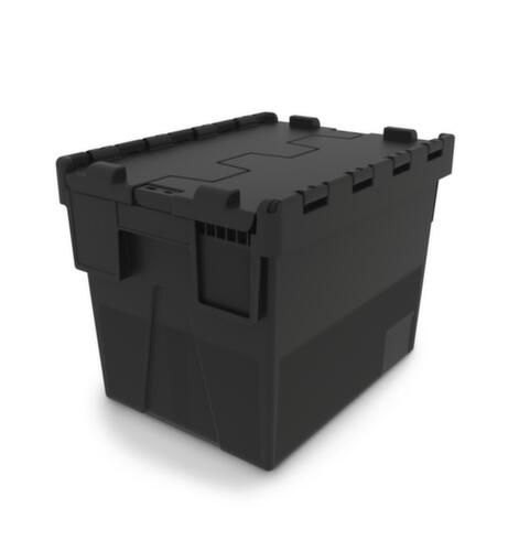 Euronorm recycleerbare containers + verzegelbare containers, inhoud 25 l, Tweedelig scharnierdeksel  L