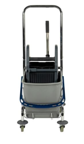 Natte mopwagen met mop-pers, 1x27 l emmer in blauw  L