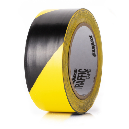 a.m.p.e.r.e. Vloermarkeertape TRAFFIC Tape Standard, geel/zwart  L