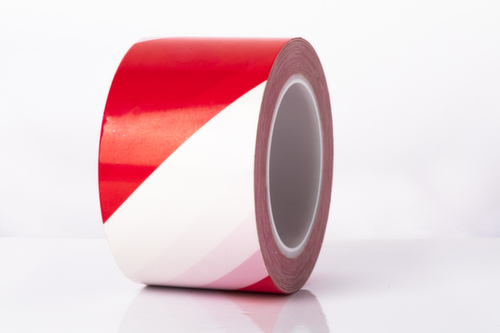 a.m.p.e.r.e. Vloermarkeertape TRAFFIC Tape Extra, rood/wit  L