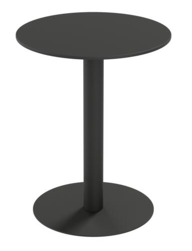 Paperflow Waterbestendige outdoor-tafel Cross, Ø 600 mm, plaat zwart  L
