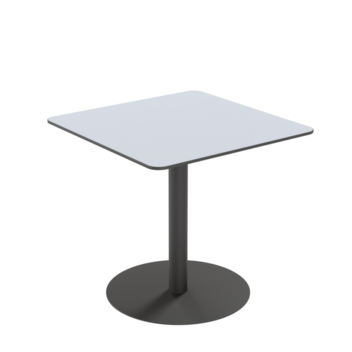 Paperflow Waterbestendige outdoor-tafel Cross, breedte x diepte 800 x 800 mm, plaat grijs  L