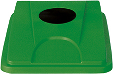 Deksel probbax® voor flesseninworp voor afvalverzamelaar, groen  L