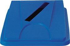 Deksel probbax® voor papier voor afvalverzamelaar, blauw  L
