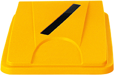 Deksel probbax® voor papier voor afvalverzamelaar, geel  L