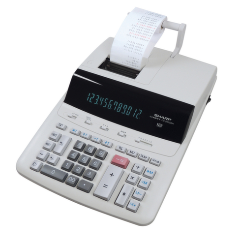 Sharp rekenmachine CS-2635RH GY SE met printer, display 12 posities  L