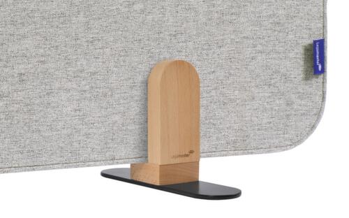 Legamaster Geluidabsorberende tafelscheidingswand ELEMENTS, hoogte x breedte 600 x 800 mm, wand grijs  L