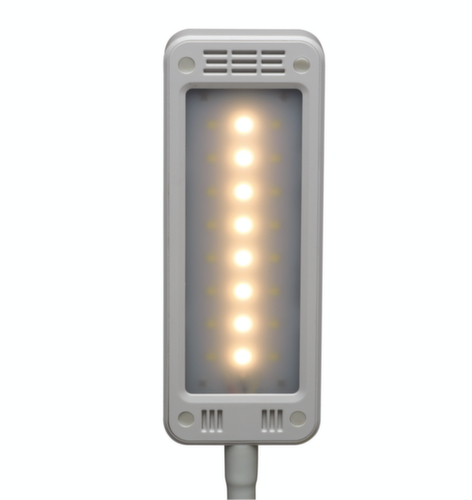 MAUL Compacte LED-bureaulamp MAULpearly colour vario met instelbare kleurtemperatuur, licht daglicht- en warmwit, wit  L