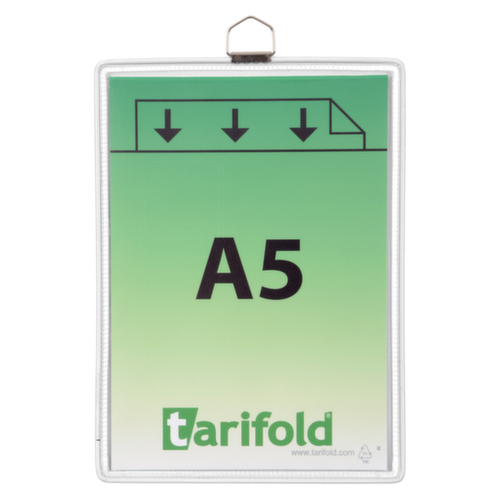 tarifold Opknoping brochure zak, DIN A5, bevestiging met metalen oog  L