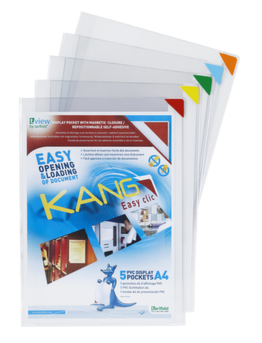 tarifold presentatiehoes KANG tview Easy clic, DIN A4, achterzijde zelfklevend  L