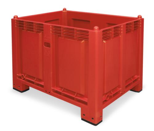 Grote containers, inhoud 550 l, rood, 4 voeten  L