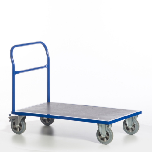 Rollcart Duwstang wagen met anti-slip laadruimte, draagvermogen 1200 kg, laadvlak lengte x breedte 1200 x 800 mm  L
