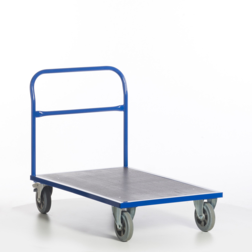 Rollcart Duwstang wagen met anti-slip laadruimte, draagvermogen 1200 kg, laadvlak lengte x breedte 1600 x 800 mm  L