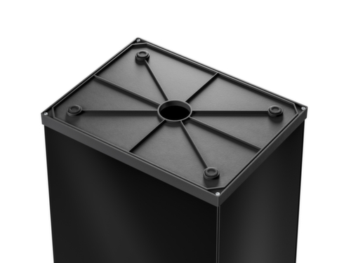 Hailo Afvalbak Big-Box Swing L met zelfsluitende swingdeksel, 35 l, zwart  L