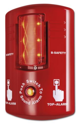 B-Safety Alarm TOP-ALARM met sirene en zwaailicht, bevestiging voor wandmontage  L