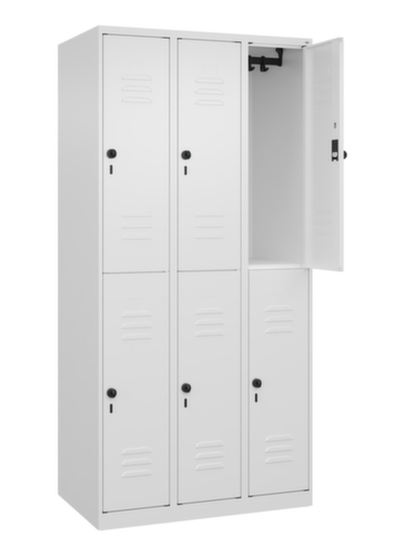 C+P Dubbeldekse locker Classic Plus, vakbreedte 300 mm  L