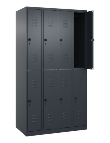 C+P Dubbeldekse locker Classic Plus, vakbreedte 250 mm  L