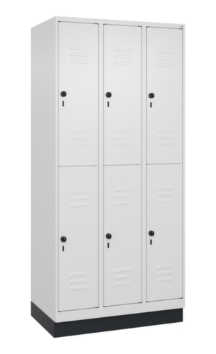 C+P Dubbeldekse locker Classic Plus, vakbreedte 300 mm