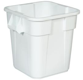 Rubbermaid Vierkante recyclingcontainer, 106 l, wit