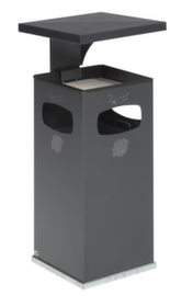 Combi-asbak met 3 inworpopeningen