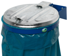 Vuilniszakhouder voor wandbevestiging, voor 120-liter-zakken, gentiaanblauw