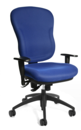 Topstar Bureaustoel met komzitting en extra dikke bekleding, blauw
