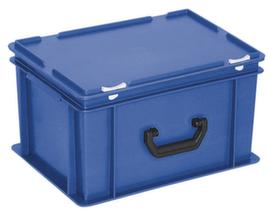 Euronorm-koffer, blauw, HxLxB 235x400x300 mm