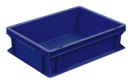 Euronorm stapelcontainers Basic met versterkte geribbelde bodem, blauw, inhoud 10 l