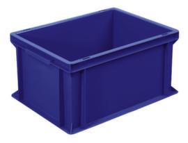 Euronorm stapelcontainers Basic met versterkte geribbelde bodem, blauw, inhoud 21 l