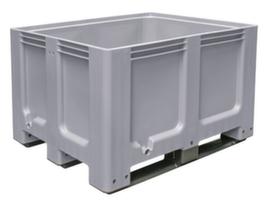 Grote container voor koelhuizen, inhoud 610 l, antraciet, 3 sleden
