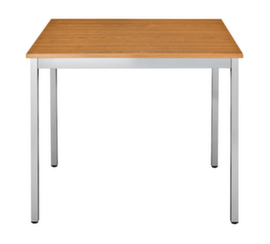 Rechthoekige multifunctionele tafel met frame van vierkante buis, breedte x diepte 700 x 600 mm, plaat kersenboom