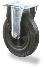 BS-ROLLEN Massief rubberen wiel, draagvermogen 50 kg, massief rubber banden