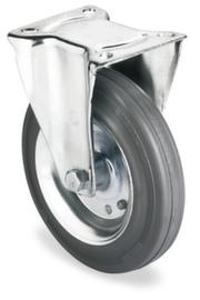 BS-ROLLEN Niet-strepend massief rubberen wiel, draagvermogen 50 kg, massief rubber banden